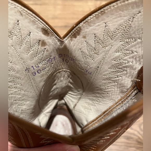 Vintage Dan Post Leather Cowboy Boots Women’s size 8.5 - Picture 7 of 9